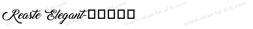 Reaste Elegant字体转换